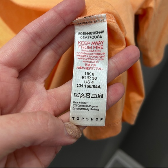 Top Shop From Hawaii With Love Orange Tee-4 - Picture 3 of 4